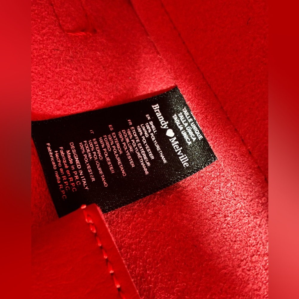 Brandy Melville Mini Red Backpack - image 7